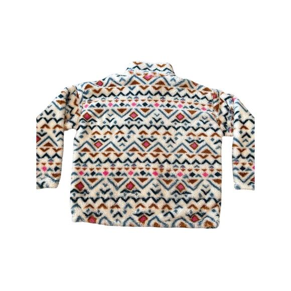 Eddie Bauer Quest Plush Quarter Zip Cozy Fleece Pullover Jacket XXL Aztec - Picture 4 of 14